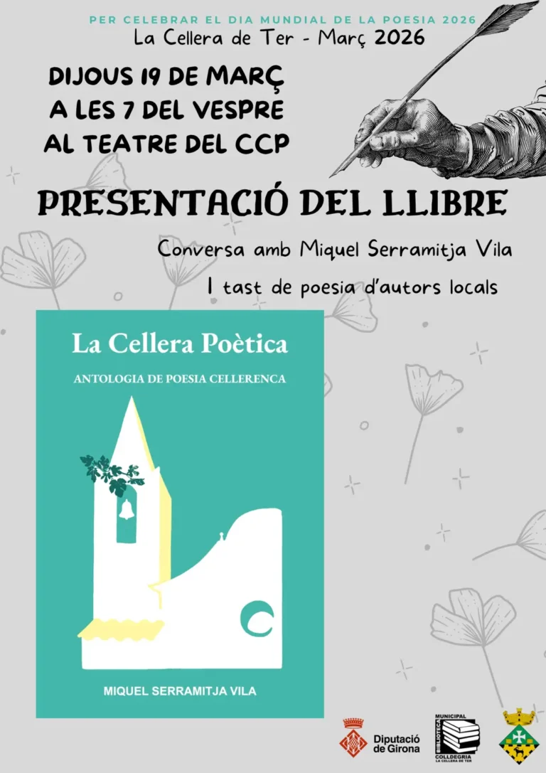 PRESENTACIÓ DEL LLIBRE: LA CELLERA POÈTICA