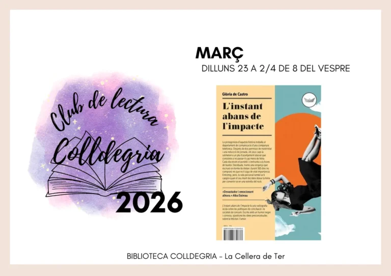 CLUB DE LECTURA: L’INSTANT ABANS DE L’IMPACTE