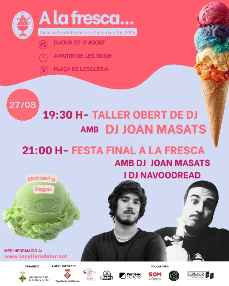 A LA FRESCA: TALLER DE DJ I FESTA FINAL