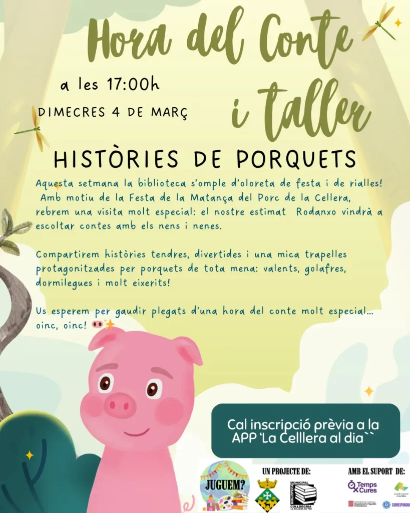 🐷📚 Hora del Conte: Històries de Porquets!