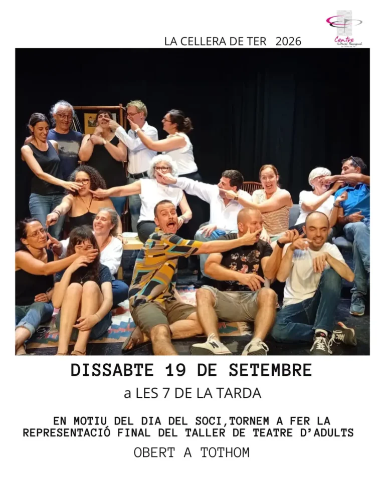Representació final del Taller de Teatre d’Adults i Sopar del Soci