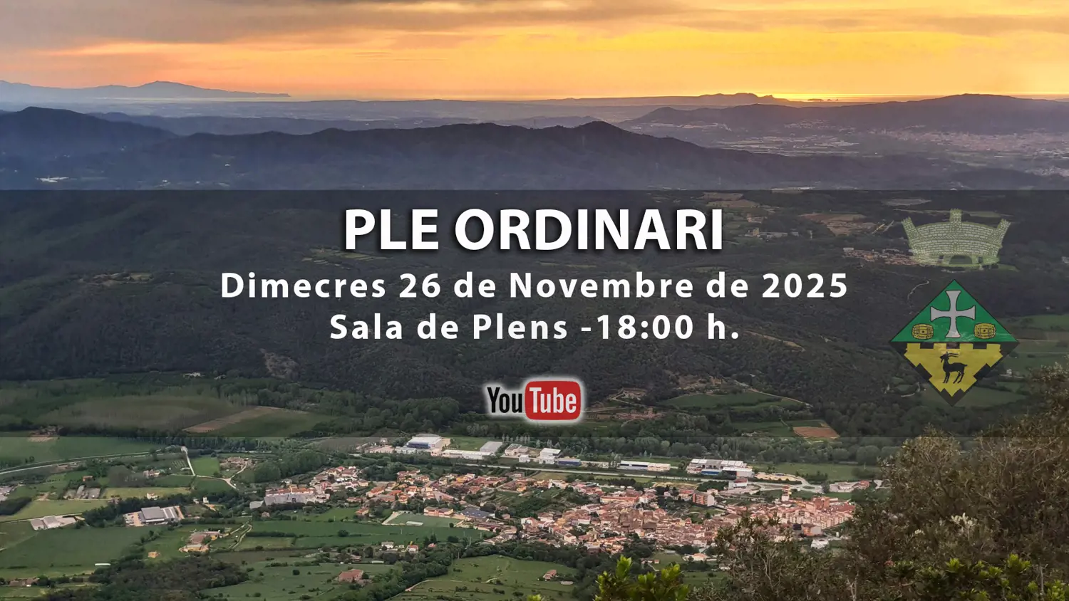 Ple Ordinari de l’Ajuntament – 26 de novembre de 2025