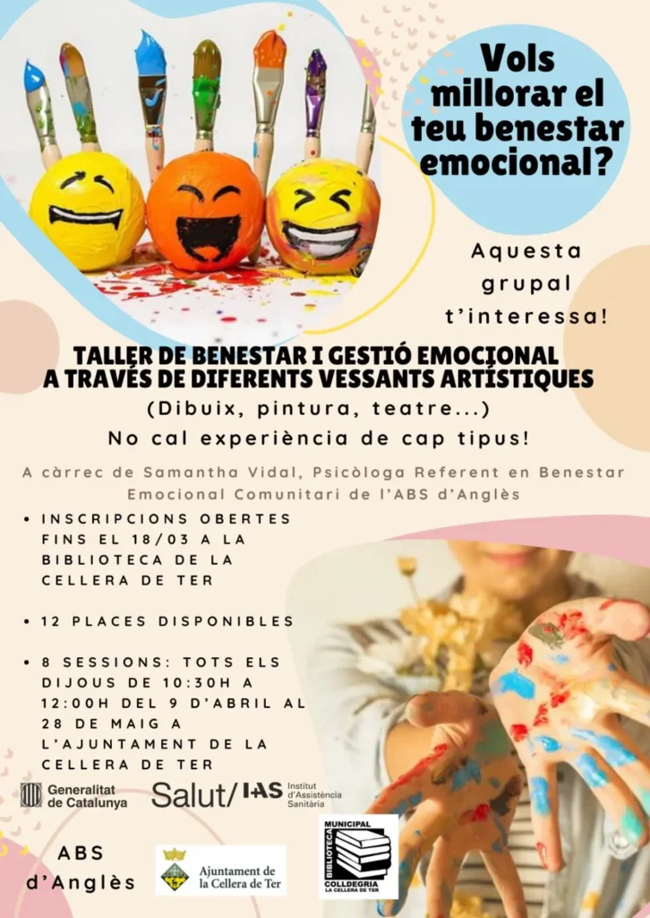 CURS DE BENESTAR I GESTIÓ EMOCIONAL A TRAVÉS DE L’ART
