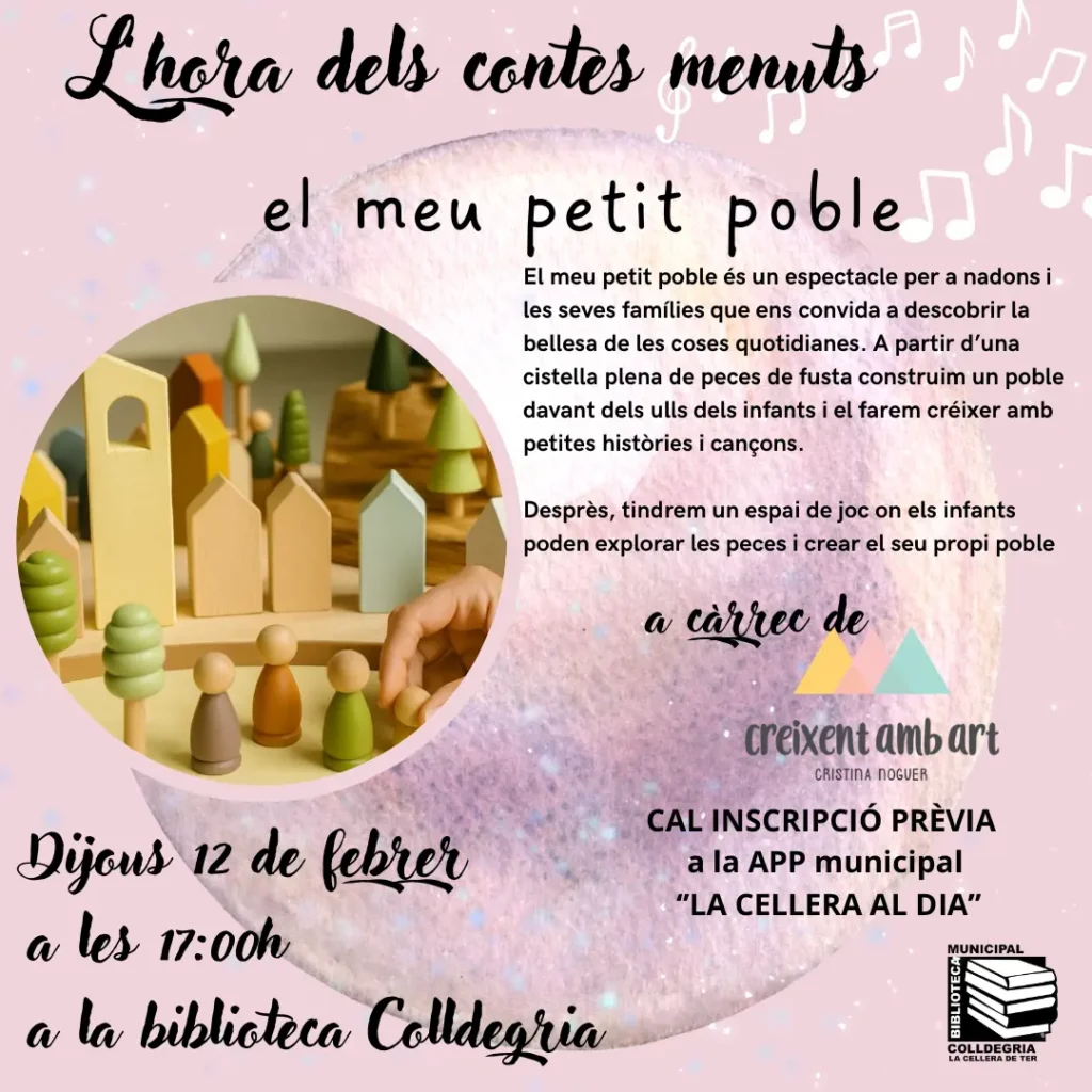 📚 Hora dels contes menuts: El meu petit poble